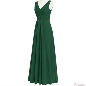 Azazie Flora Bridesmaid Dress - Dark Green
